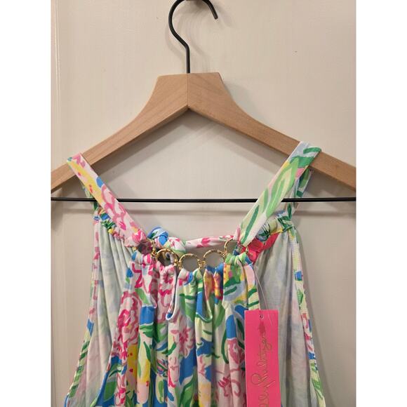 Lilly Pulitzer Shirelle skirted romper grove garden - Picture 2 of 9